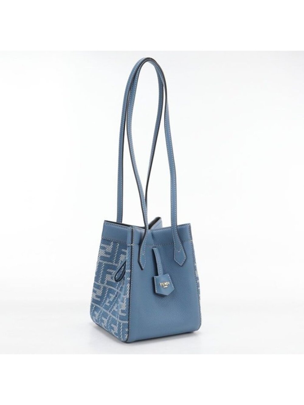 Fendi Origami Mini Zucca Shoulder Bag Calfskin Jacquard